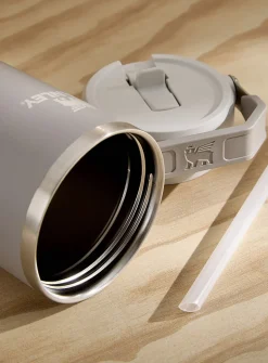 Flip Straw 30 oz insulated handle tumbler
