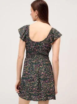 Floral bows short dress