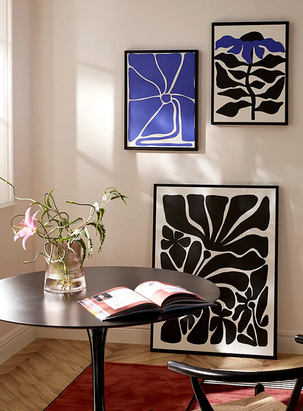 Floral distortion art print