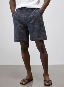 Floral jacquard short