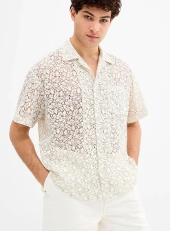 Floral lace shirt