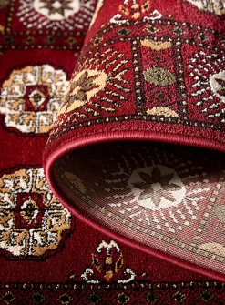 Floral mosaic Persian-style hallway rug