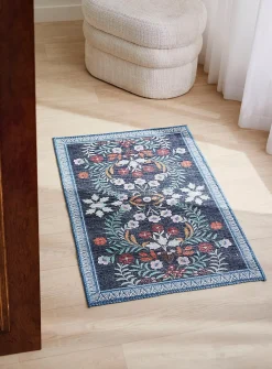 Floral mosaic print mat