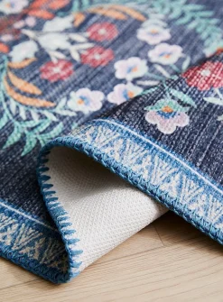 Floral mosaic print mat