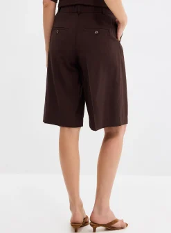 Flowy hammered Bermuda short