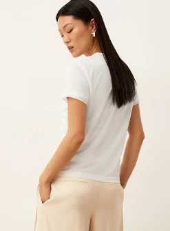 Flowy micromesh boxy-fit T-shirt