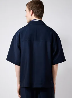 Fluid crinkled shirt