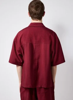 Fluid crinkled shirt