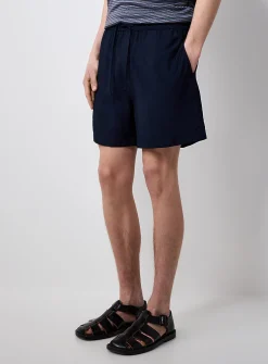 Fluid crinkled shorts