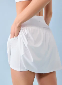 Fluid flared skort