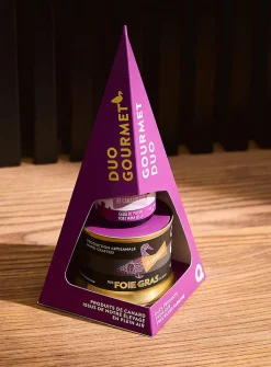 Foie gras and port jelly duo