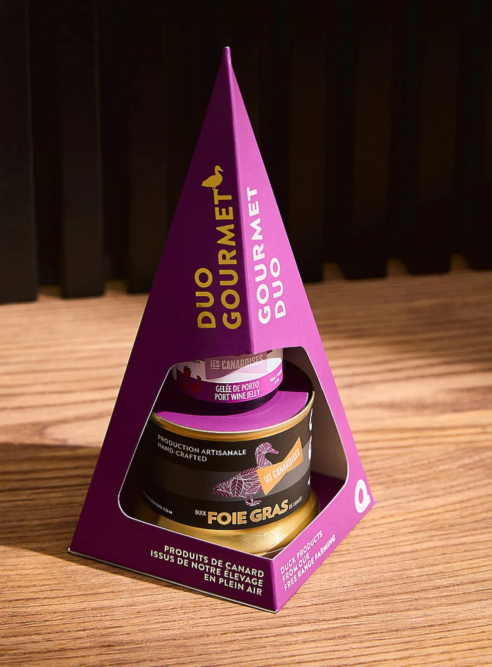 Foie gras and port jelly duo