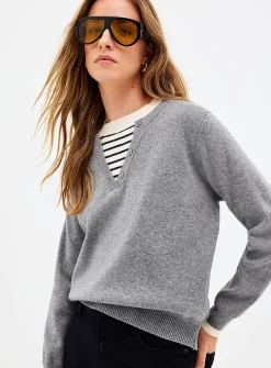 Fooler striped Henley sweater