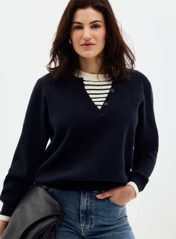 Fooler striped Henley sweater
