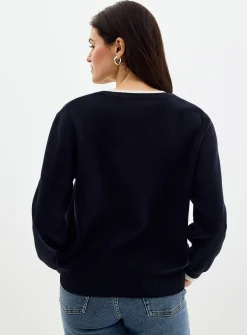 Fooler striped Henley sweater
