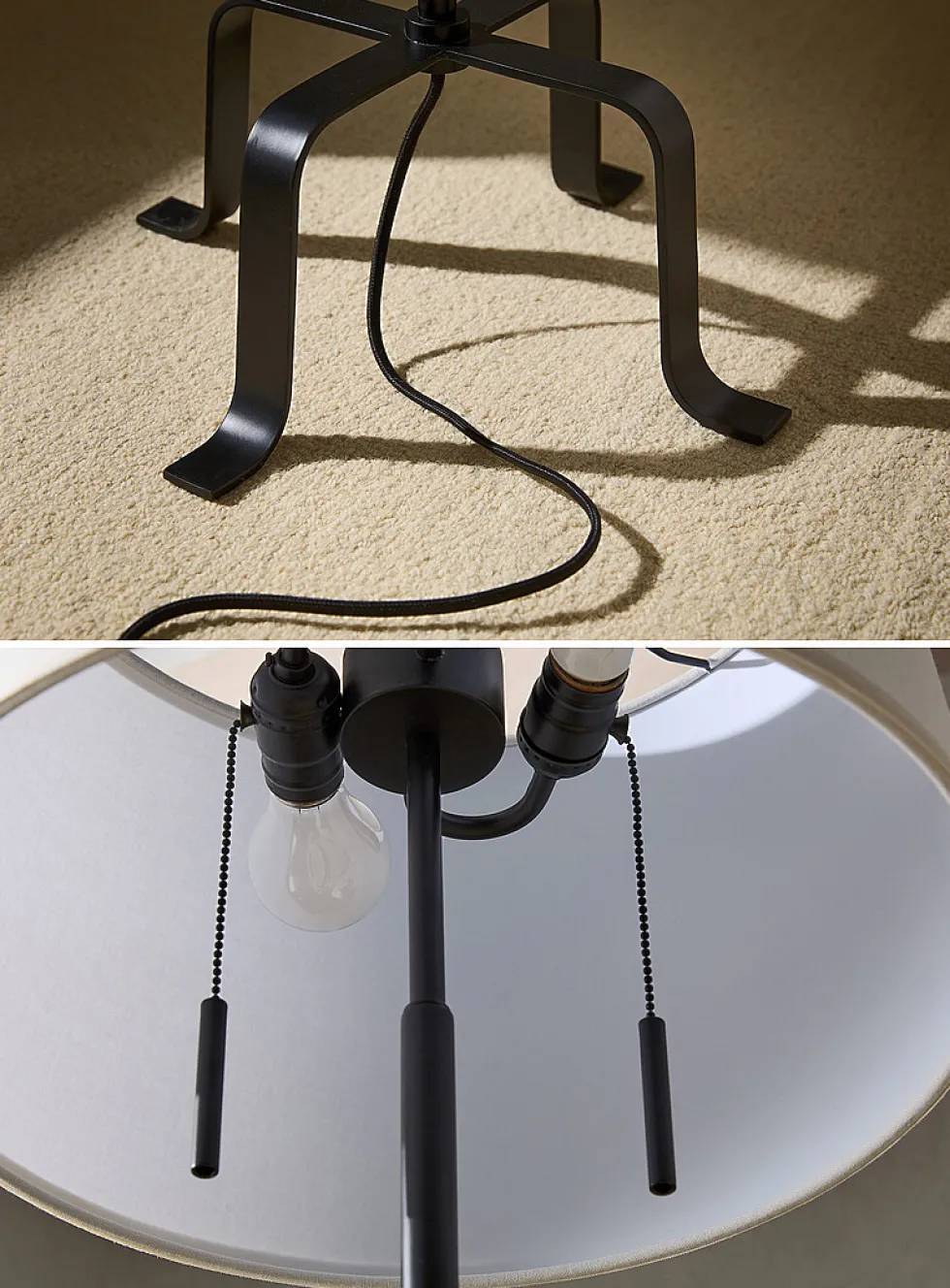 Four-legged floor lamp