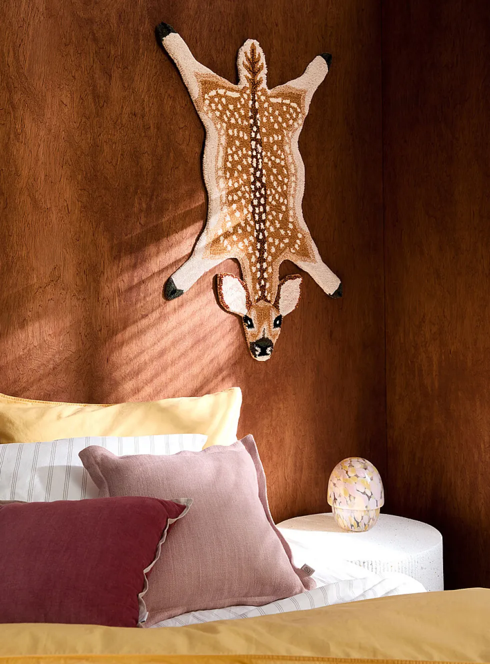Francis pure wool tufted fawn rug