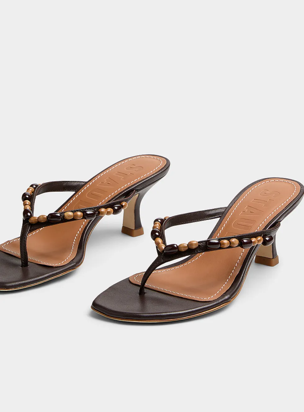 Freja leather beaded sandals
