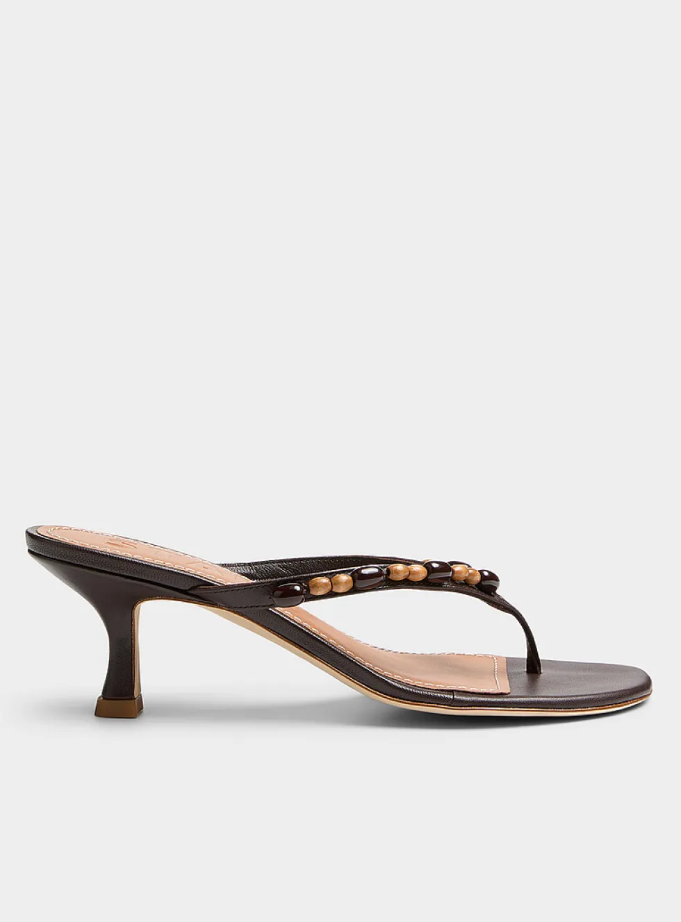 Freja leather beaded sandals
