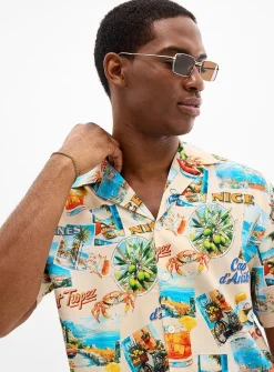 French Riviera camp shirt