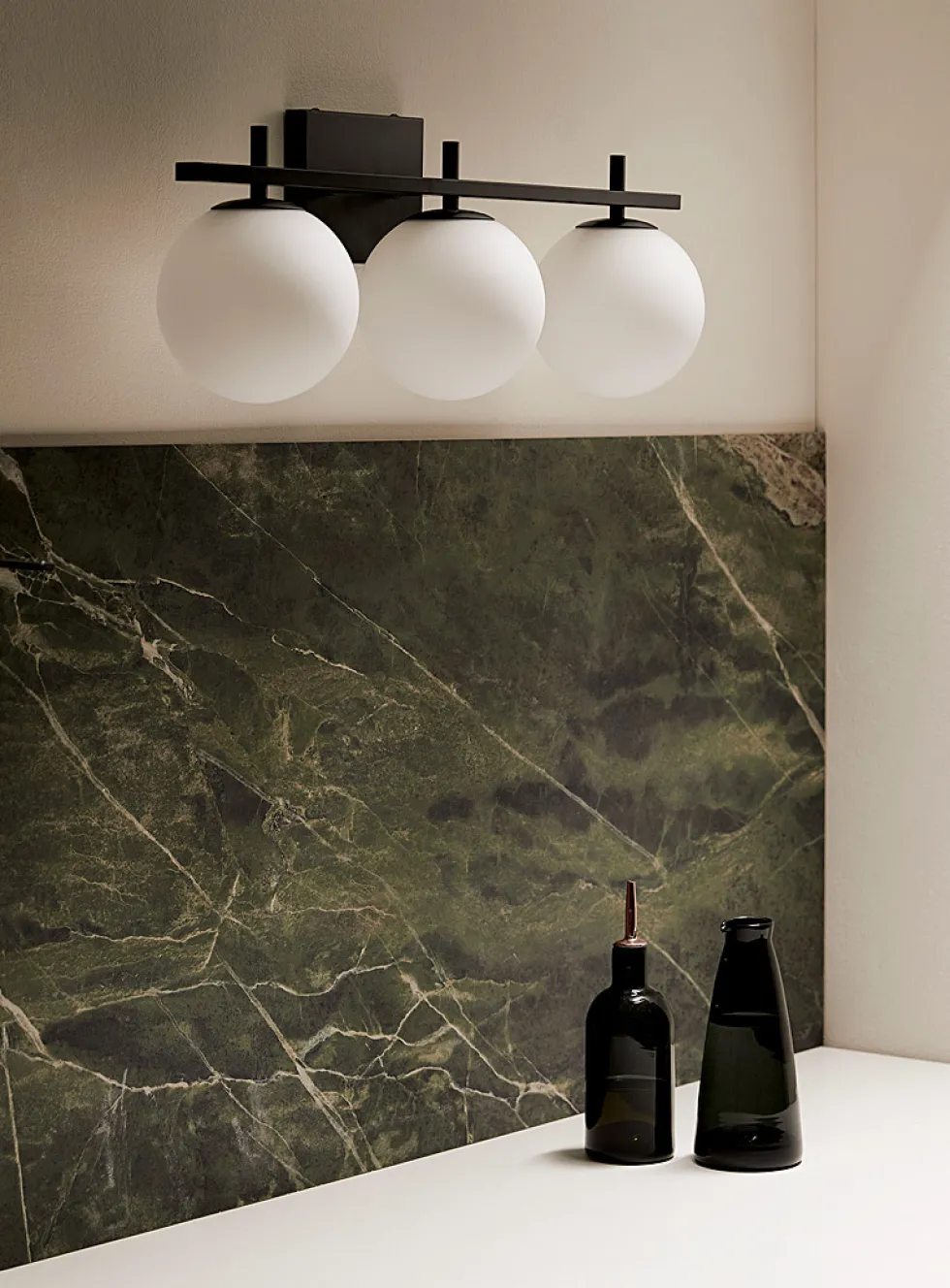 Frosted bubbles sconce