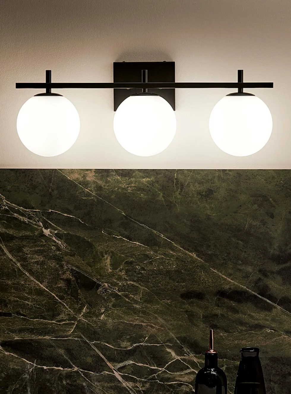 Frosted bubbles sconce