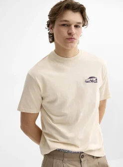 Fun embroidery faded T-shirt