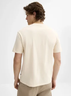Fun embroidery faded T-shirt