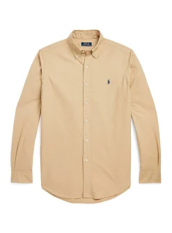 Garment-dyed Oxford shirt
