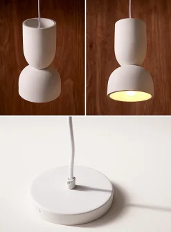 Geo cement hanging lamp