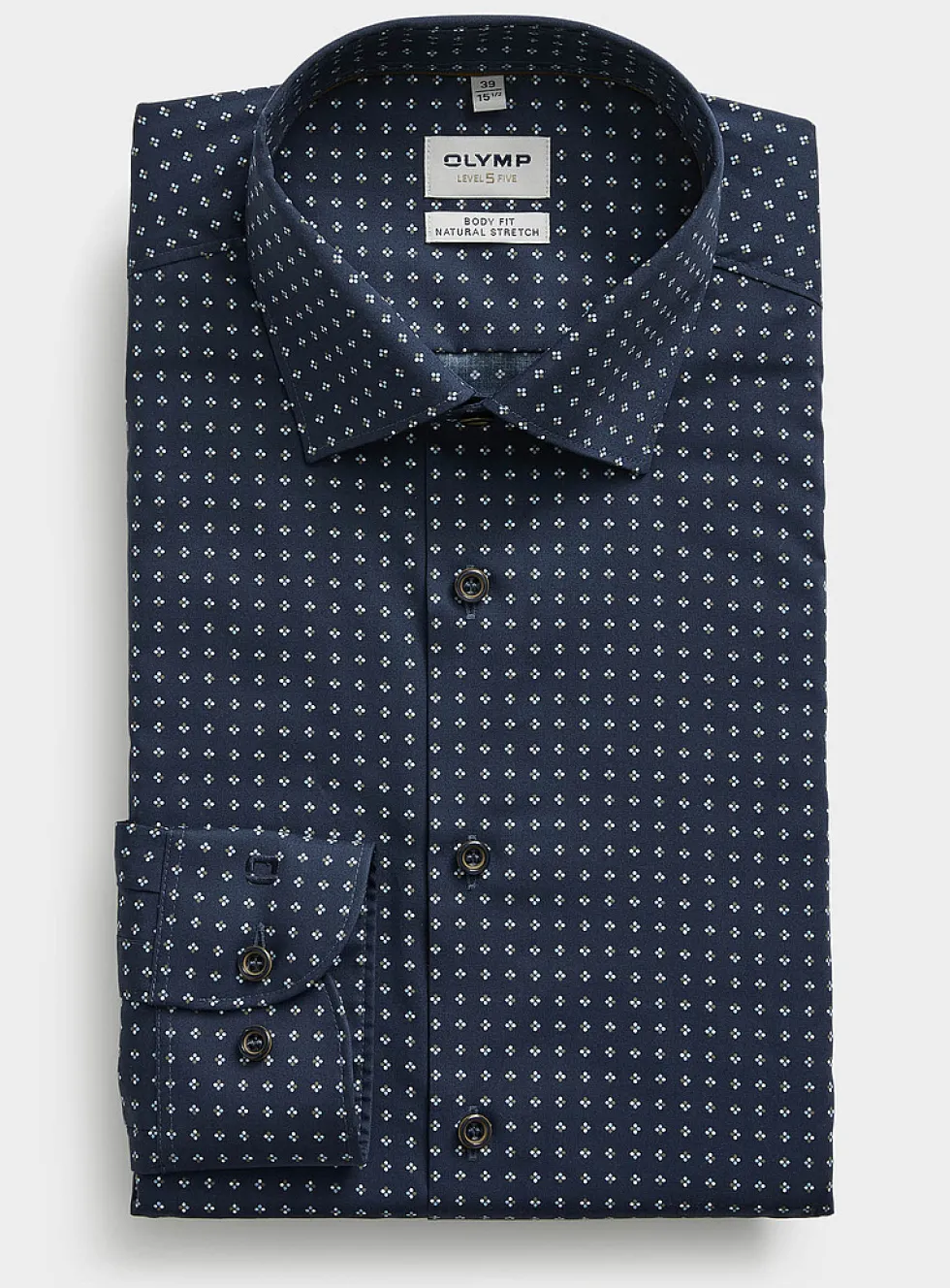 Geo dot navy shirt