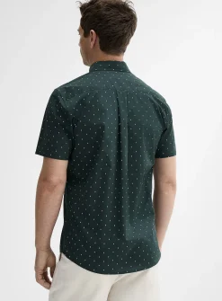 Geometric mini-pattern shirt
