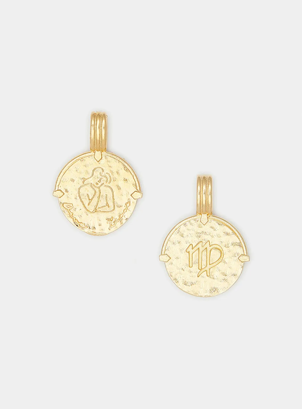 Gold vermeil zodiac sign pendant necklace