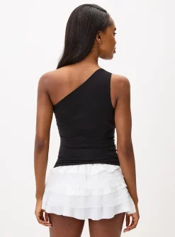 Golden jewel off-the-shoulder cami