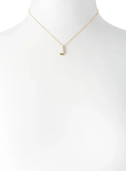 Golden letter necklace