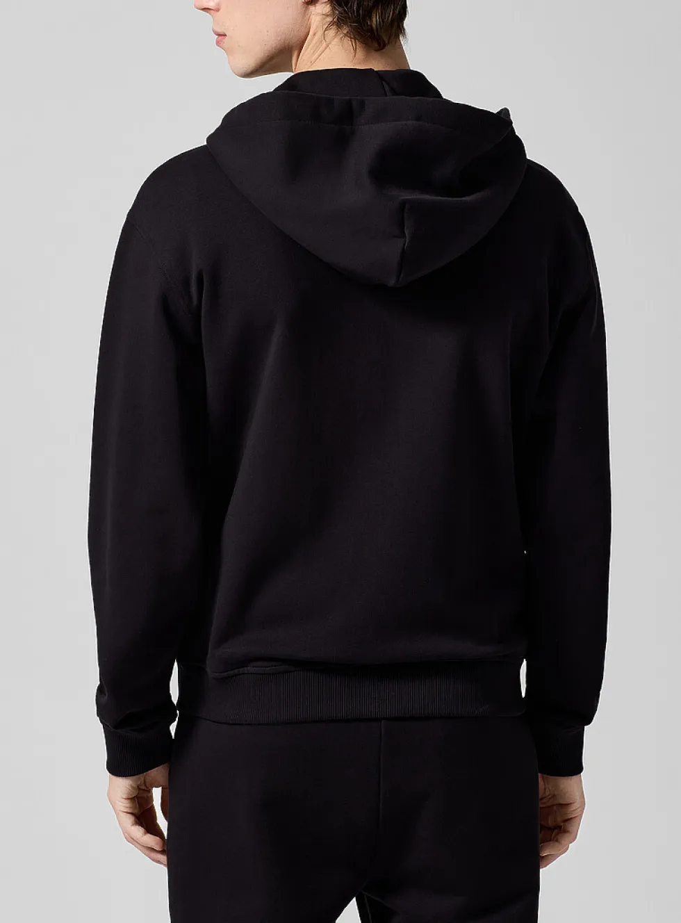 Golden patch zipped hoodie