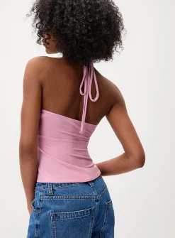 Golden sun halter cami