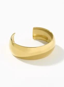 Golden wide open bangle