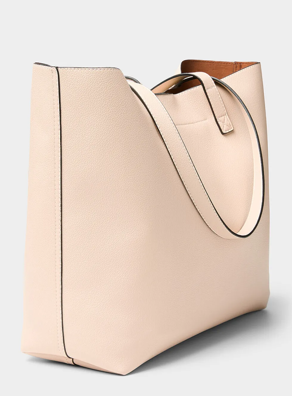 Grained minimalist tote bag