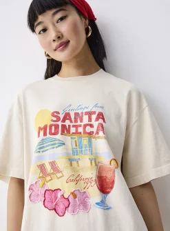 Graphic print T-shirt dress