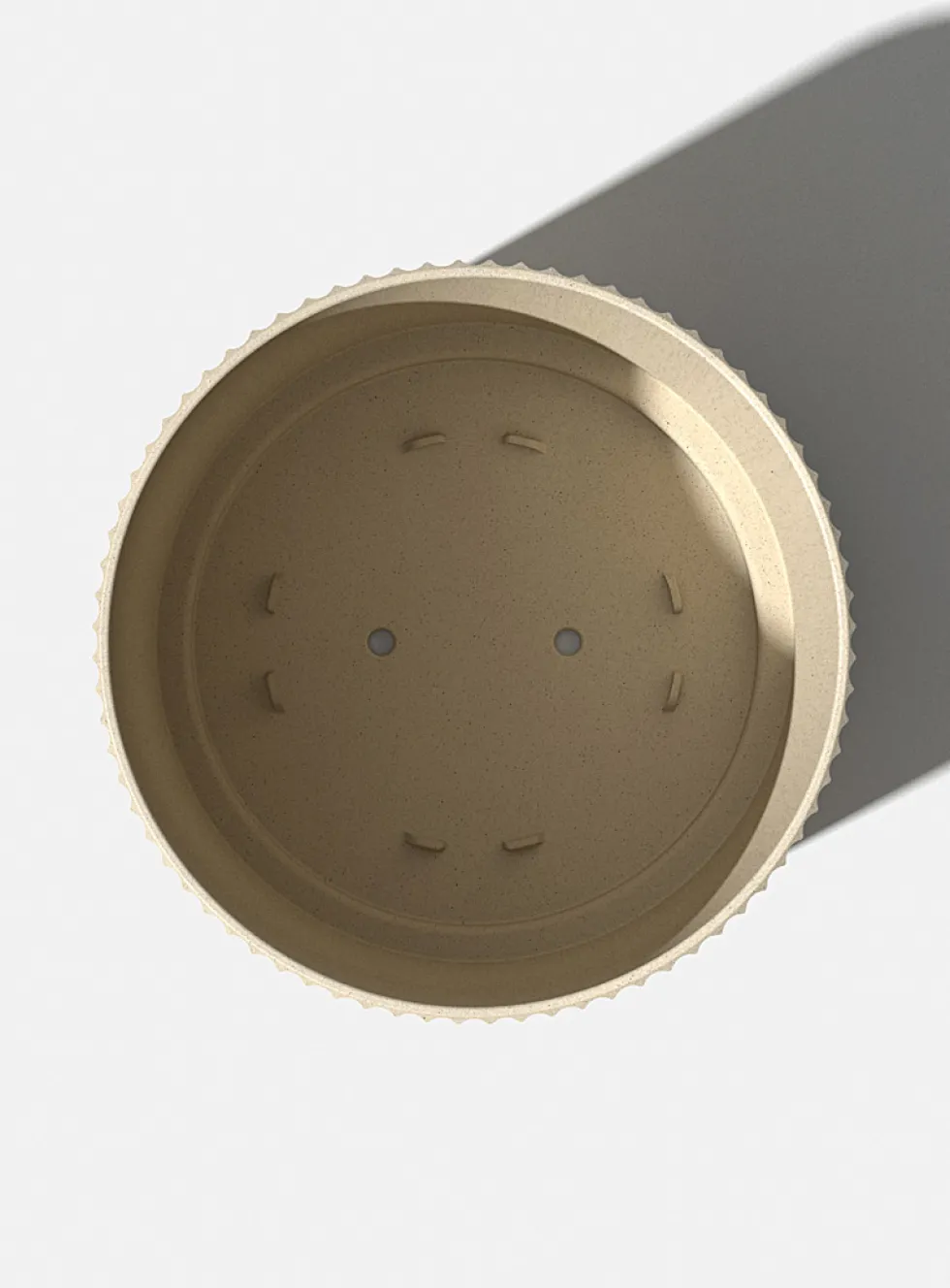 Grooved minimalist planter