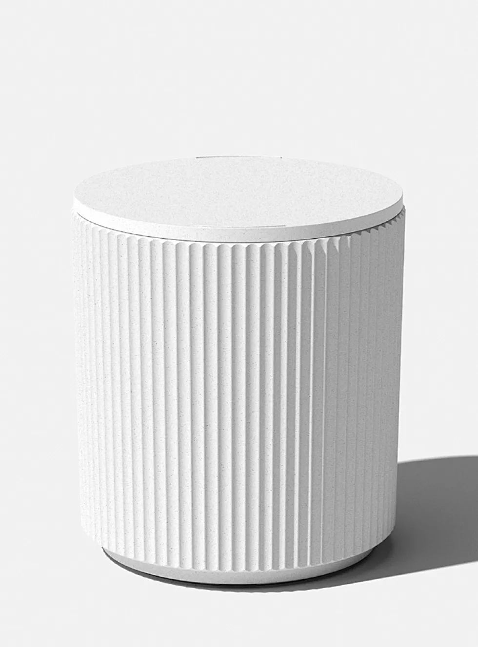 Grooved side table cooler