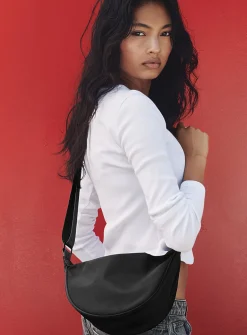 Half-moon crossbody bag