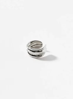 Hammered ear cuff