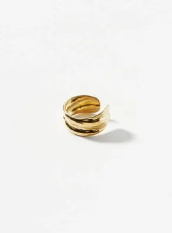 Hammered ear cuff