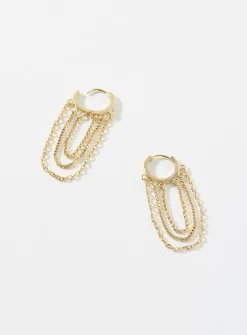 Hanging chain small hoops