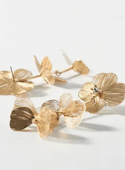 Hanging flower earrings