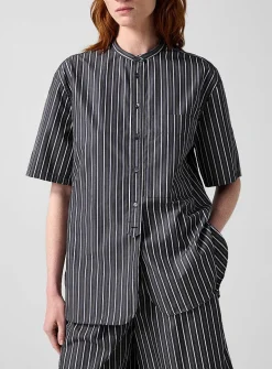Hannah striped short-sleeve shirt