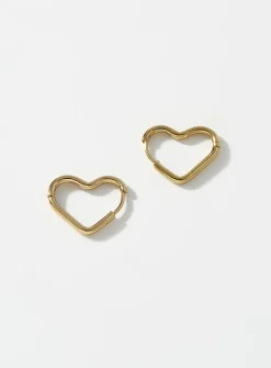 Heart silhouette earrings