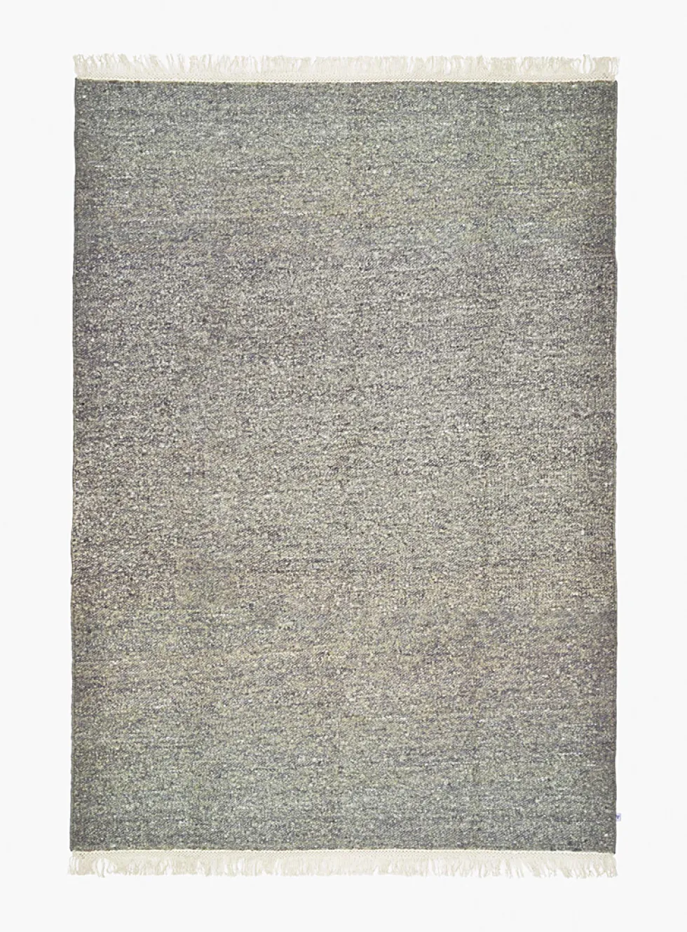 Heathered green artisanal rug